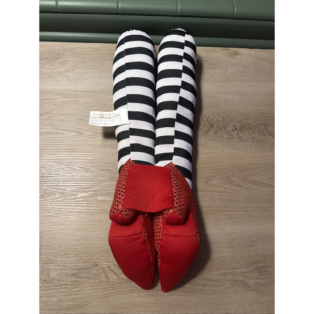 Wizard of Oz Wicked Witch Of The East Legs Ruby Red Slipper Plush 24" Glue Piece - Picture 6 of 8
